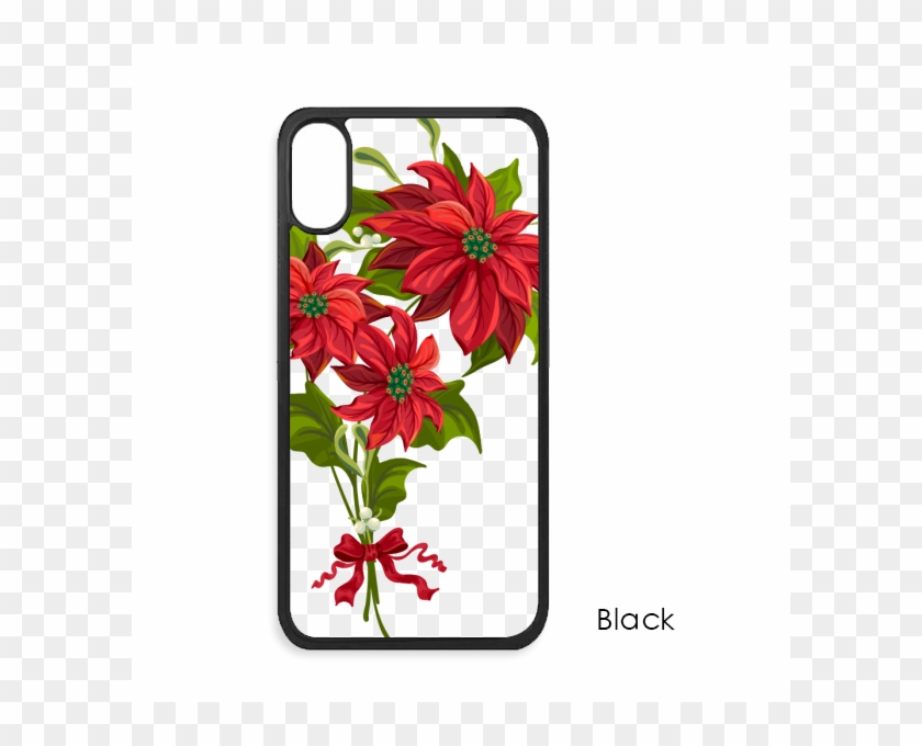 Christmas Flower Poinsettia Bouquet Red For Iphone - Dahlia Clipart #5885452
