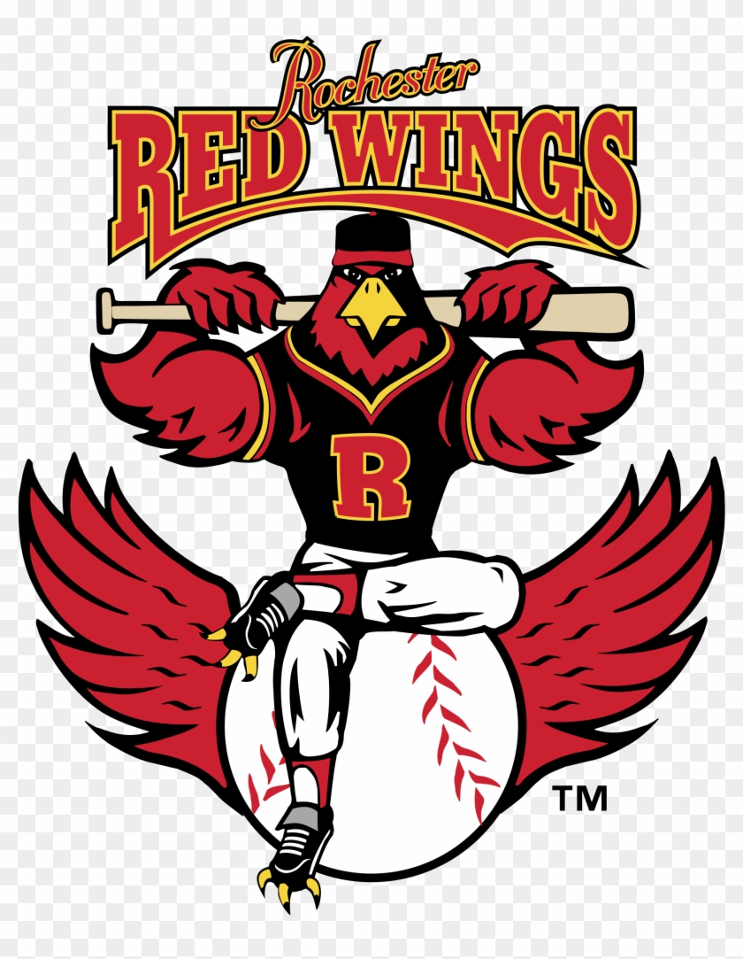 Rochester Red Wings Logo Png Transparent - Red Wing Baseball Team Clipart