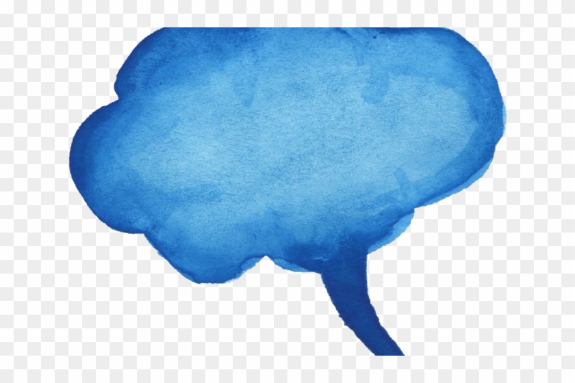 Speech Balloon Png - Transparent Watercolor Speech Bubble Clipart