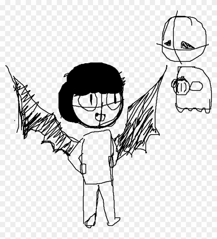 Demon Girl And Ghost Buddy - Cartoon Clipart