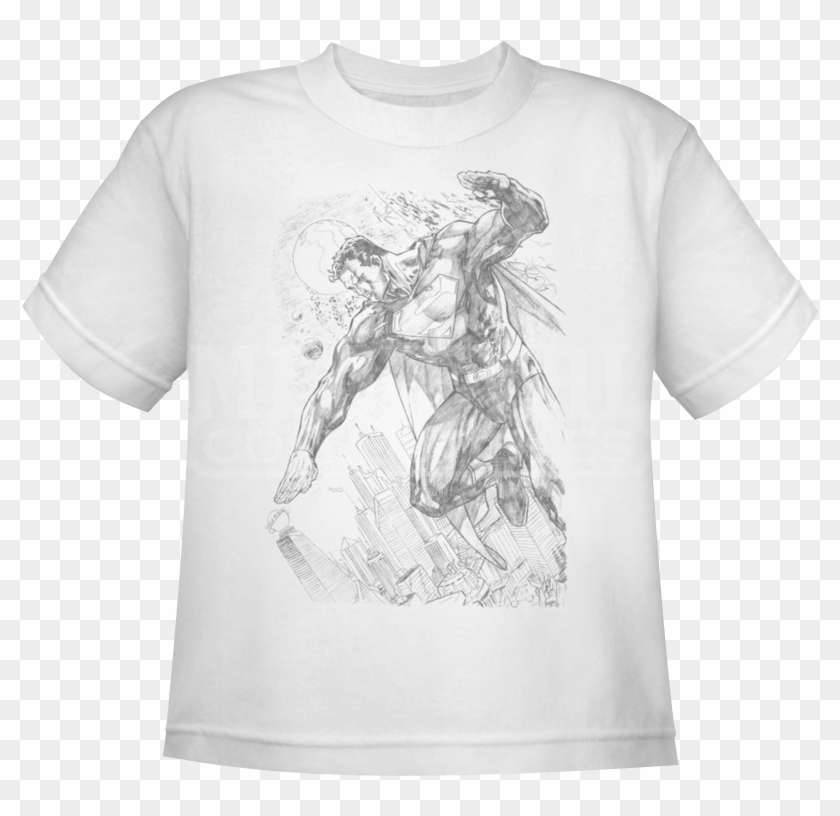 Shirts Drawing Pencil - Toddler: Superman - Pencil City To Space Clipart