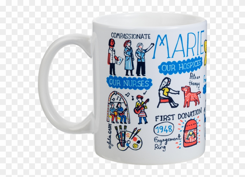 Marie Curie Ceramic Mug By Julia Gash - Mug Clipart #5886420