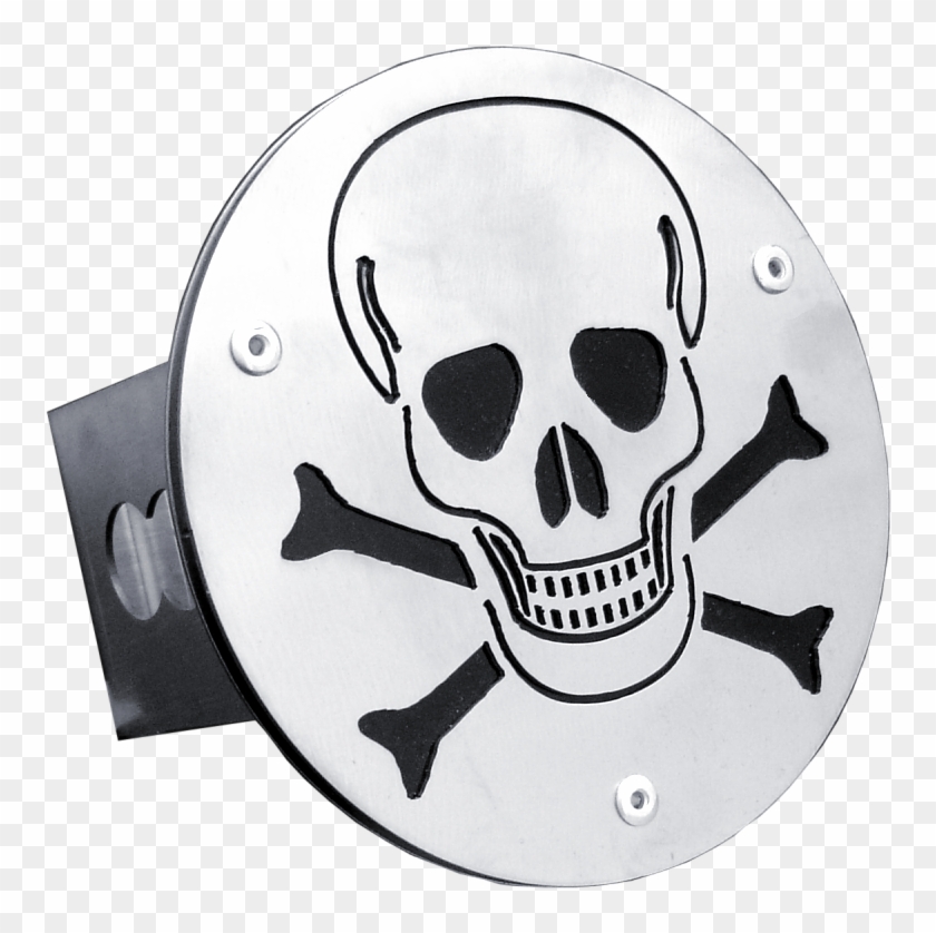 Au Tomotive Gold Skull Trailer Hitch Plug - Emblem Clipart #5886616
