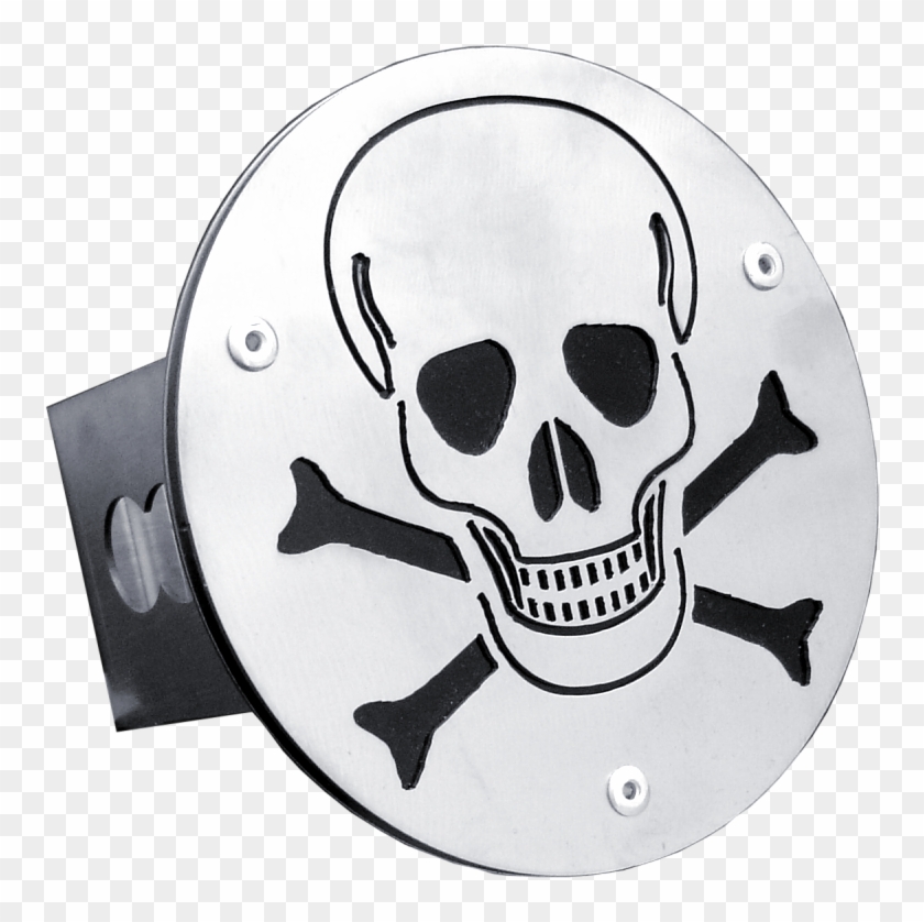 Au Tomotive Gold Skull Trailer Hitch Plug - Emblem Clipart