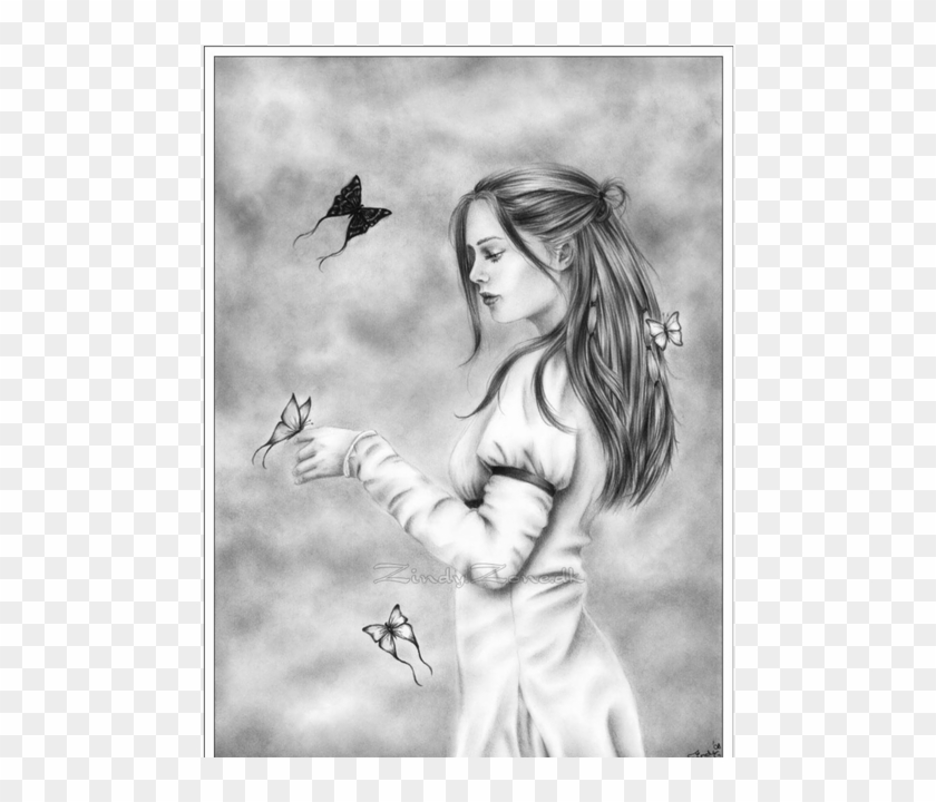 While Drawing About Drawings Pencil Draw Fragile Images - Pencil Drawings Of Butterflies Clipart #5886685