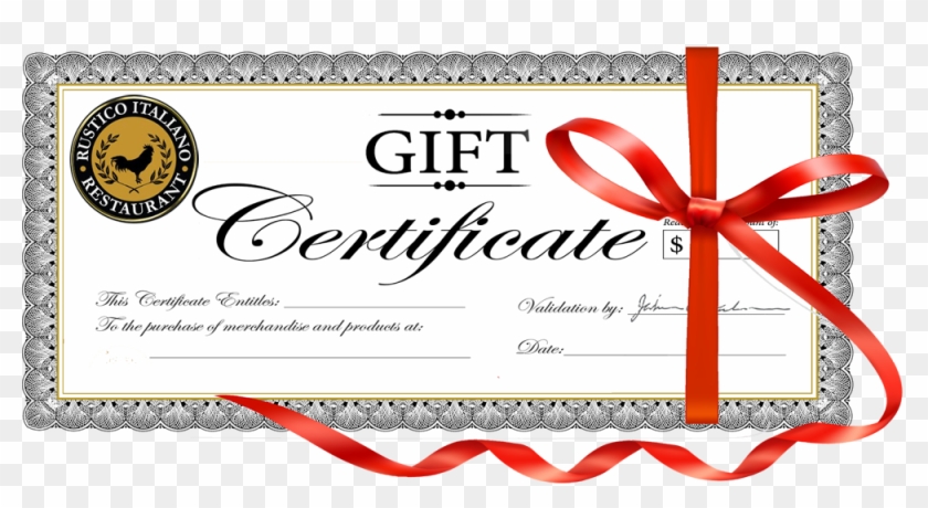 Gift Certificates - $10 Gift Certificate Template Clipart