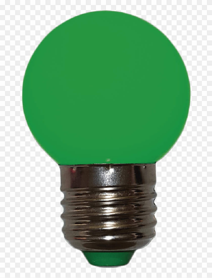 Bombillo Tipo Ping Pong Filamento Verde Micro Led - Incandescent Light Bulb Clipart #5886952
