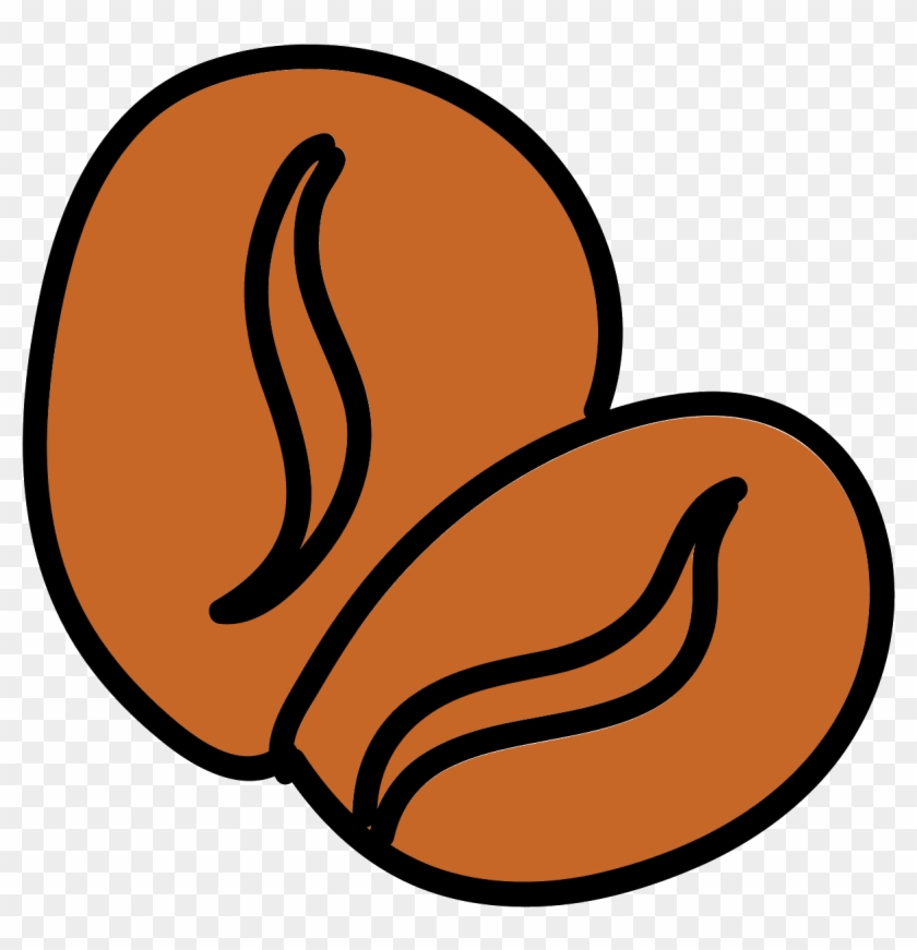 Coffee Beans Icon - Coffee Bean Clipart #5887037
