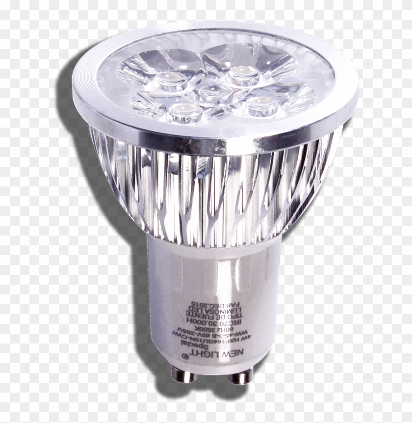 Bombillo Led Mr16 Gu10 4w New Light - Fluorescent Lamp Clipart #5887541
