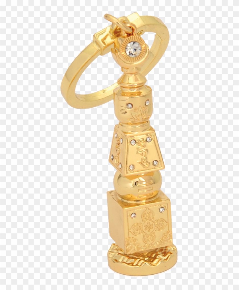 15639 5 Element Pagoda Keychain - Bronze Sculpture Clipart #5887542