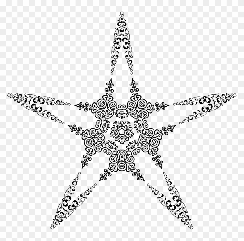 Star Computer Icons Symmetry Printing Ant - Line Art Clipart