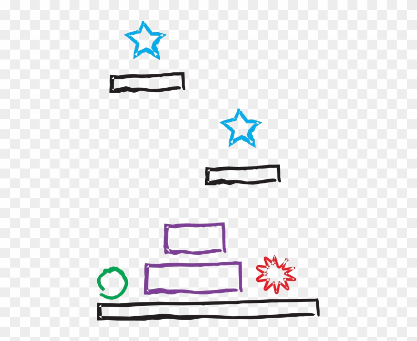 Draw Your Own Game - Fondos De Estrellas De Colores Png Clipart