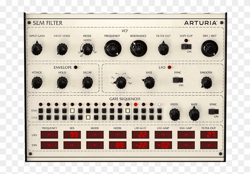 Sem-filter - Arturia 3 Preamps & Filters Clipart #5887870
