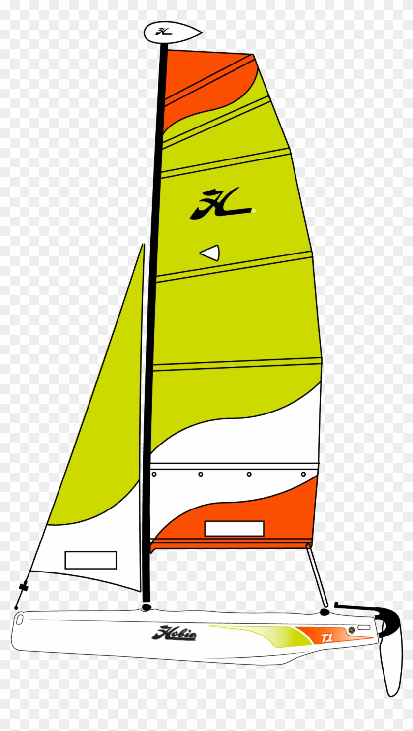 Sailboat Clipart Polynesian - Hobie T1 - Png Download #5887976