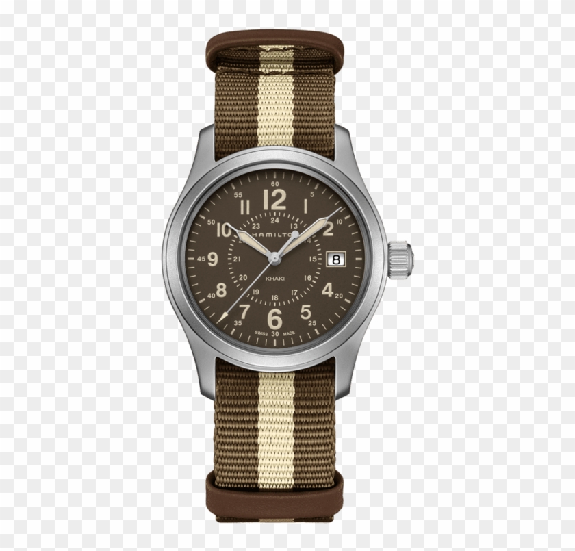 Los Mejores Relojes Para Regalar El Día Del Padre - Hamilton Khaki Field 38mm Brown Dial Clipart