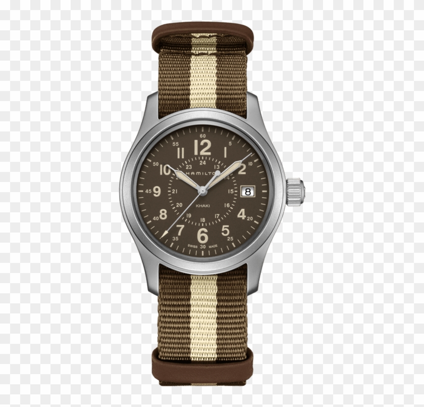 Los Mejores Relojes Para Regalar El Día Del Padre - Hamilton Khaki Field 38mm Brown Dial Clipart #5888043