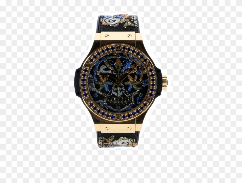 Hublot Big Bang Broderie Sugar Skull Gold - Analog Watch Clipart #5888168