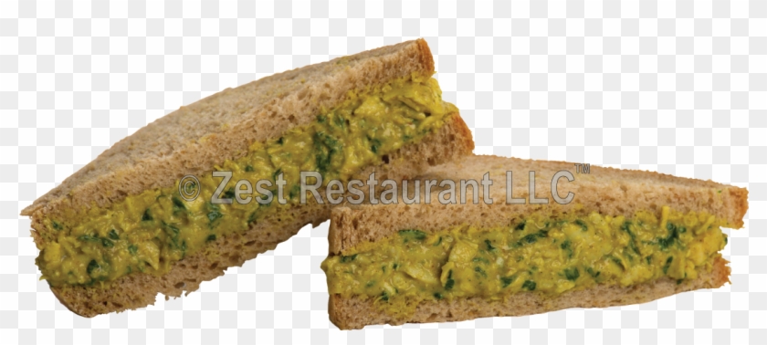 Curry Chicken Sandwich - Pumpernickel Clipart #5888302