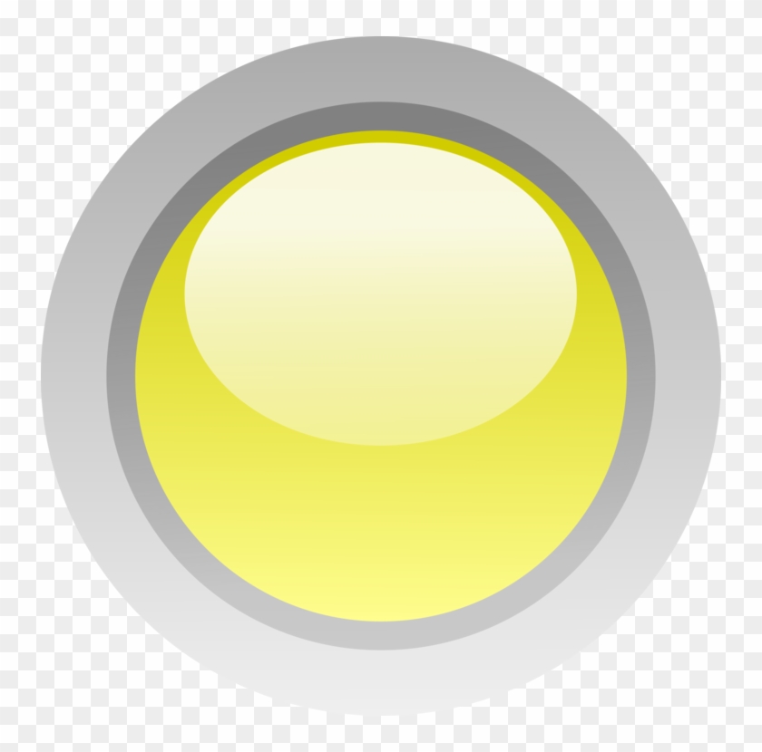 Computer Icons Light-emitting Diode Button Download - Yellow Led On Off Clipart #5888466