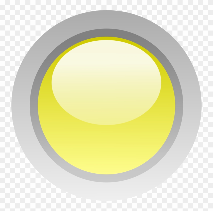 Computer Icons Light-emitting Diode Button Download - Yellow Led On Off Clipart