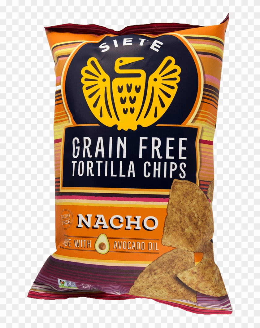 Siete Nacho Grain Free Tortilla Chips - Grain Free Tortilla Chips Nacho Clipart
