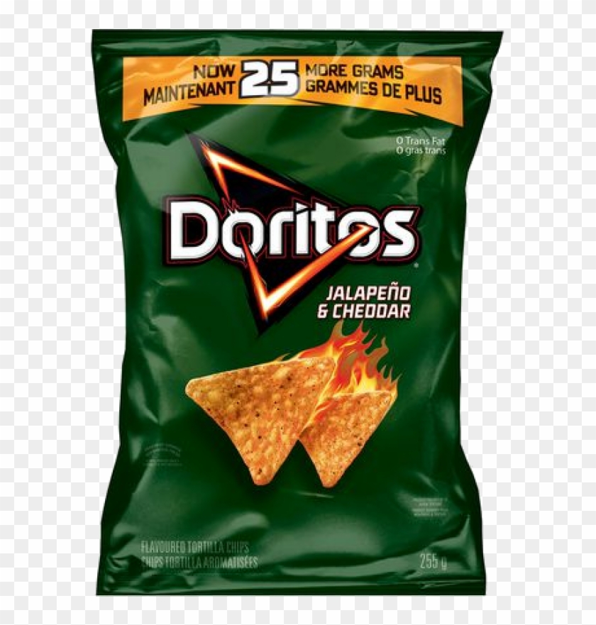 Graphic Free Stock Doritos Jalape O Cheddar Tortilla - 2.5 Oz Bag Of Chips Clipart #5888752