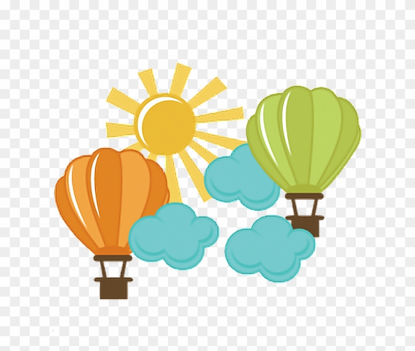 Balões Sticker - Hot Air Balloon Clipart #5888850