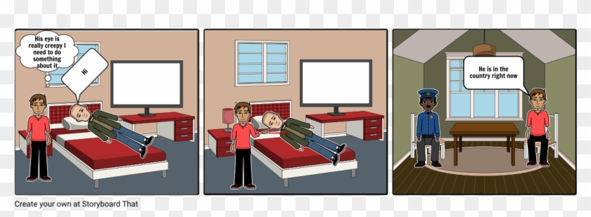 His Eye Is Really Creepy I Need To Do Something - Bed Frame Clipart