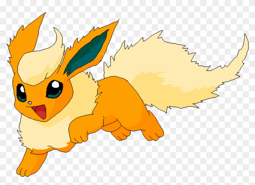 Newer Flareon - Pokemon Eevee Evolution Flareon Clipart