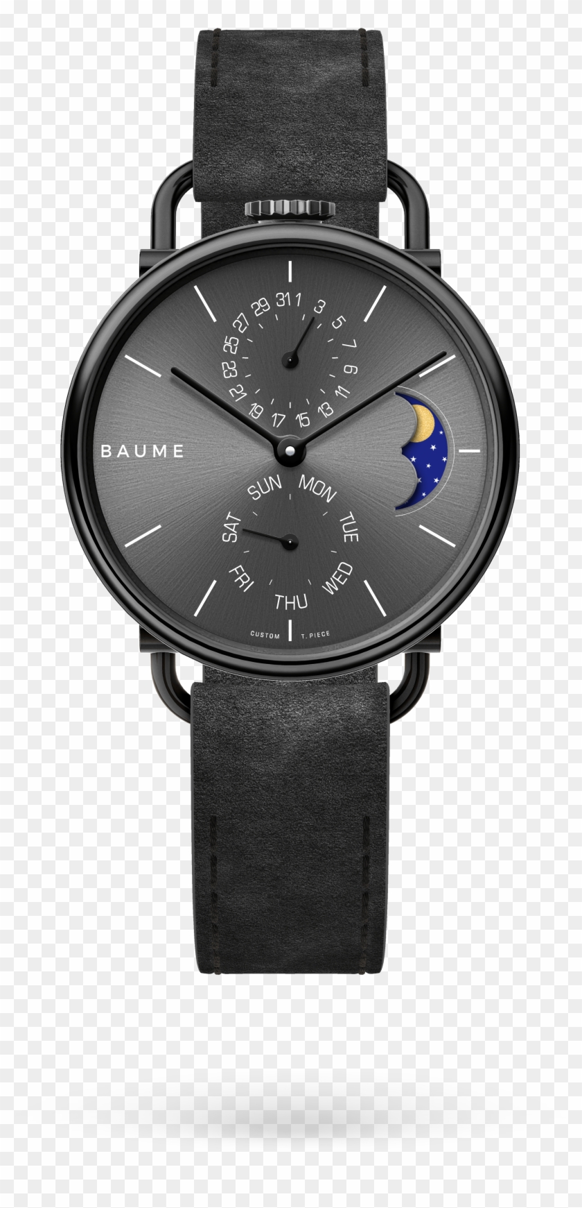 Custom Watch 35mm Moonphase Unisex Custom Watch Miyota - Watch Clipart #5889544