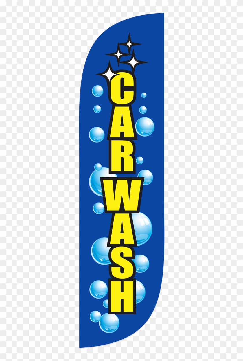 5ft Car Wash Feather Flag Bubbles - Graphics Clipart