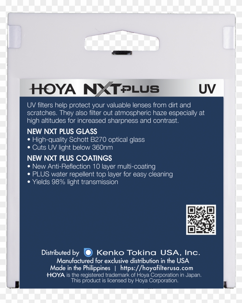 Hoya Nxt Plus Uv Filter - Optotal Hoya Clipart #5890574