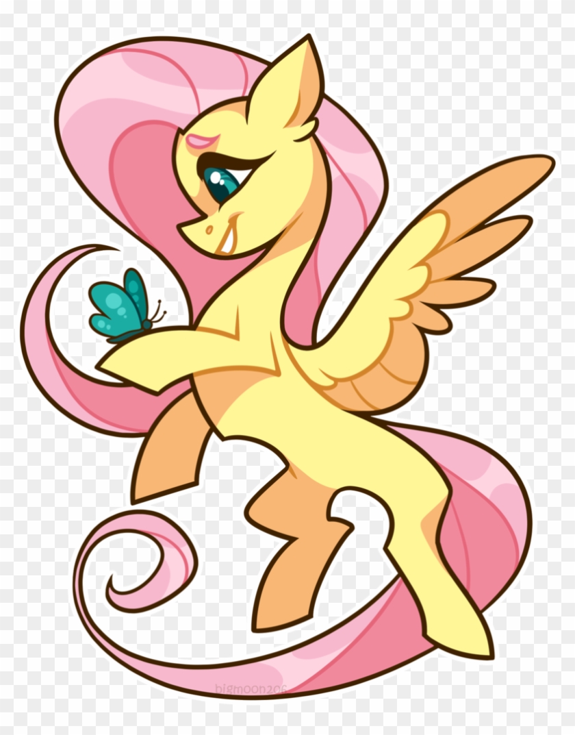 Bigmoon206, Butterfly, Explicit Source, Female, Fluttershy, - Cartoon Clipart #5890764