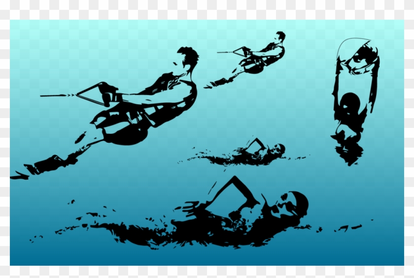 Swimming - Illustration Clipart #5890932