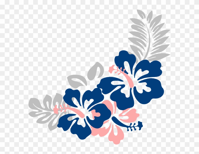 Blue Flowers Clip Art Border - Png Download