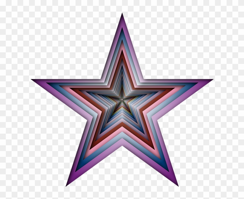 The Rainbow Light - Blue Nautical Star Clipart