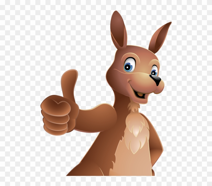 Post - Kangaroo With Thumbs Up Clipart