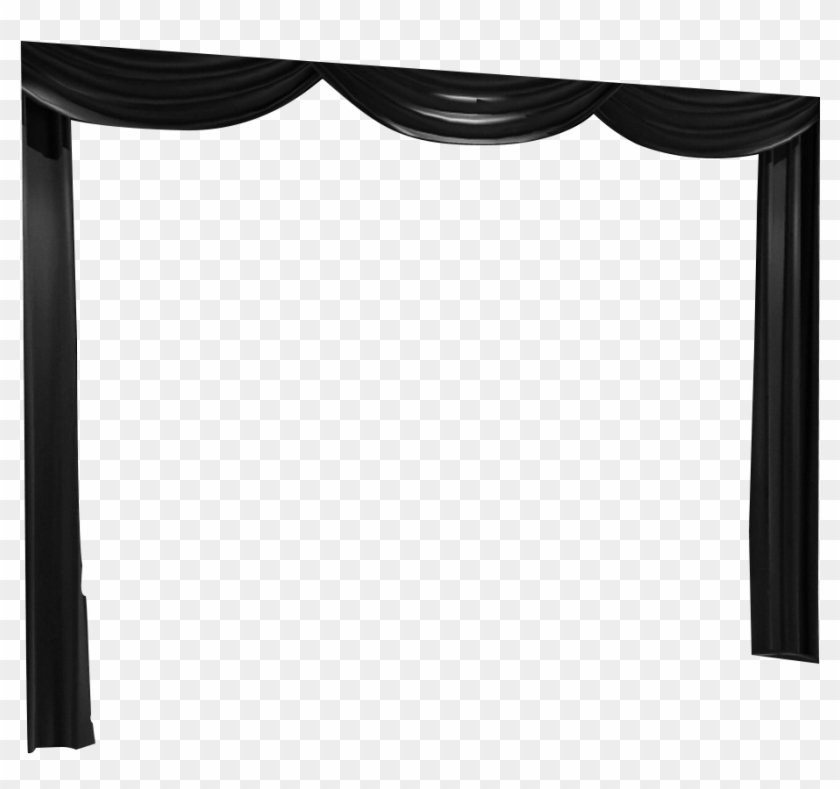 Black Curtains Ss02 - Coffee Table Clipart