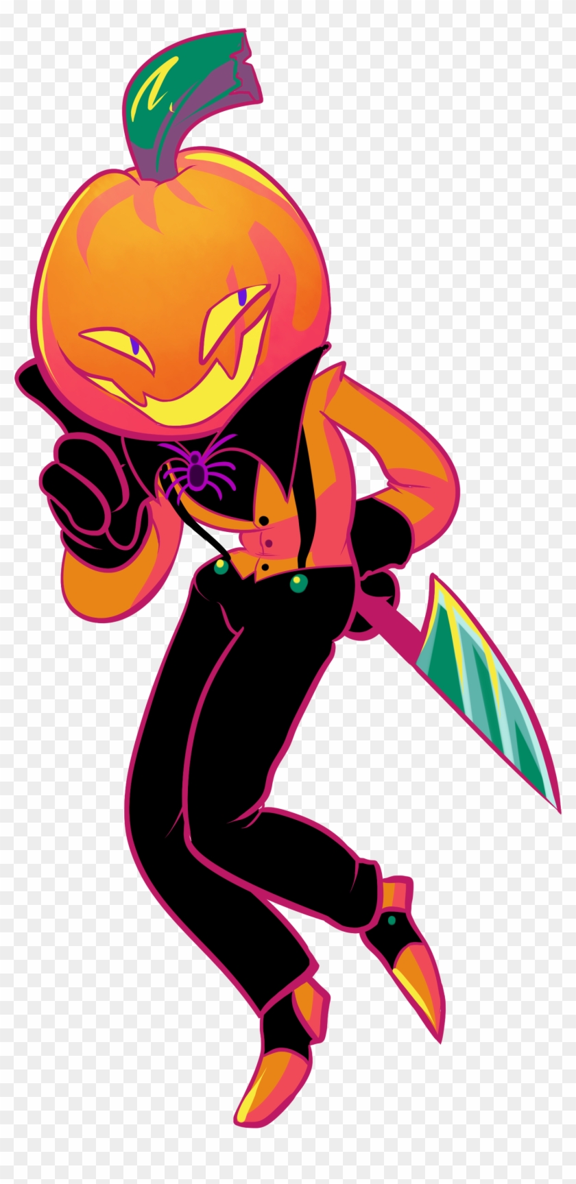 Pumpkin Head Sticker - Pumpkin Object Head Oc Clipart