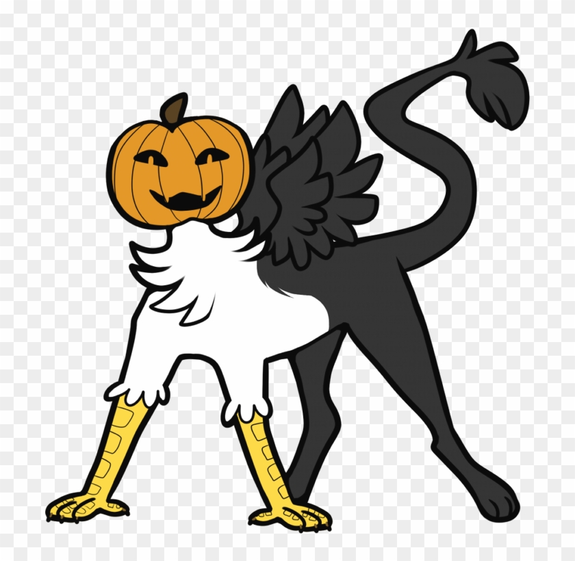 Pumpkin Head Burd Clipart