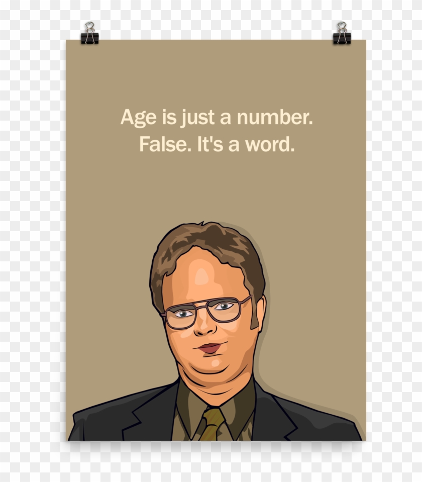 The Office Tv Show Print Dwight Schrute A3 Poster - Businessperson Clipart