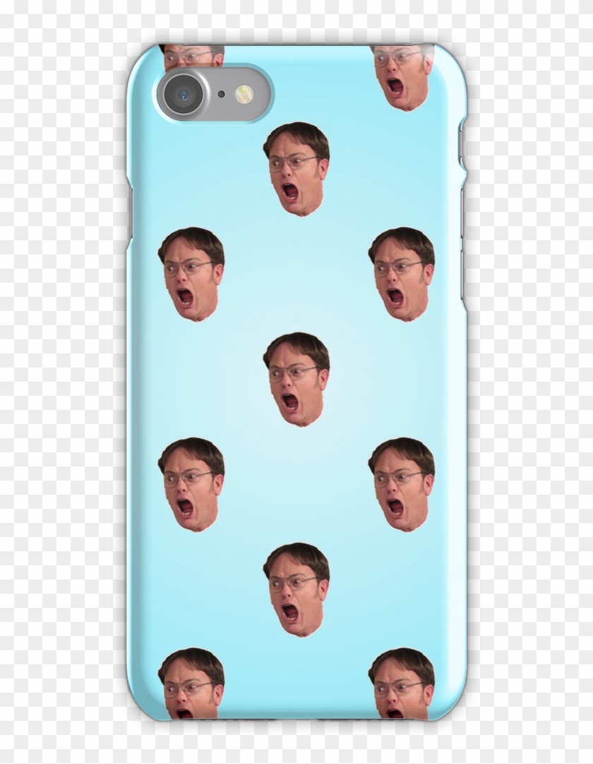 Dwight Schrute Screaming Iphone 7 Snap Case - Mobile Phone Case Clipart #5894014