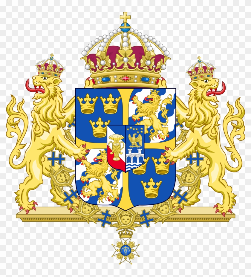 Greater Coat Of Arms Of Sweden - Mannerheim Coat Of Arms Clipart #5894244
