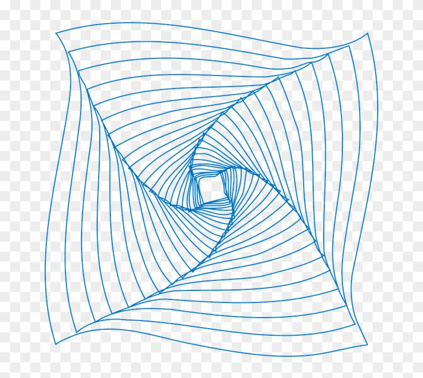 Spirograph, Pattern, Drawing, Design, Square, Ornament - Geometric Line Art Vector Clipart #5894307