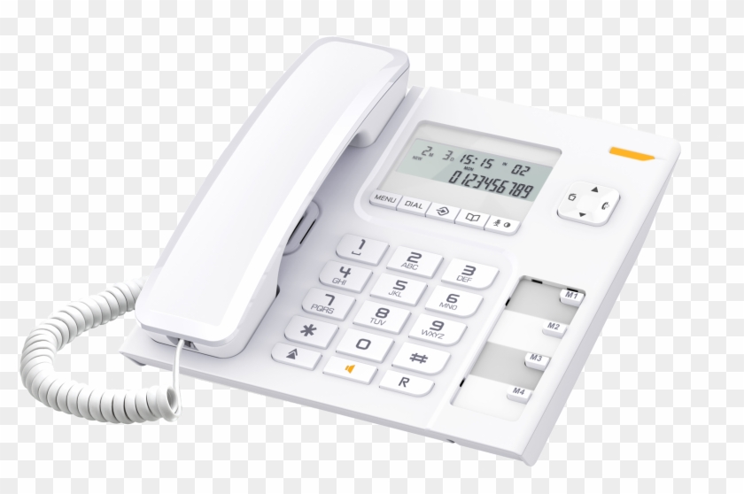 Alcatel Phones T56 White Picture - Alcatel T26 Landline Phone Black Clipart #5894699