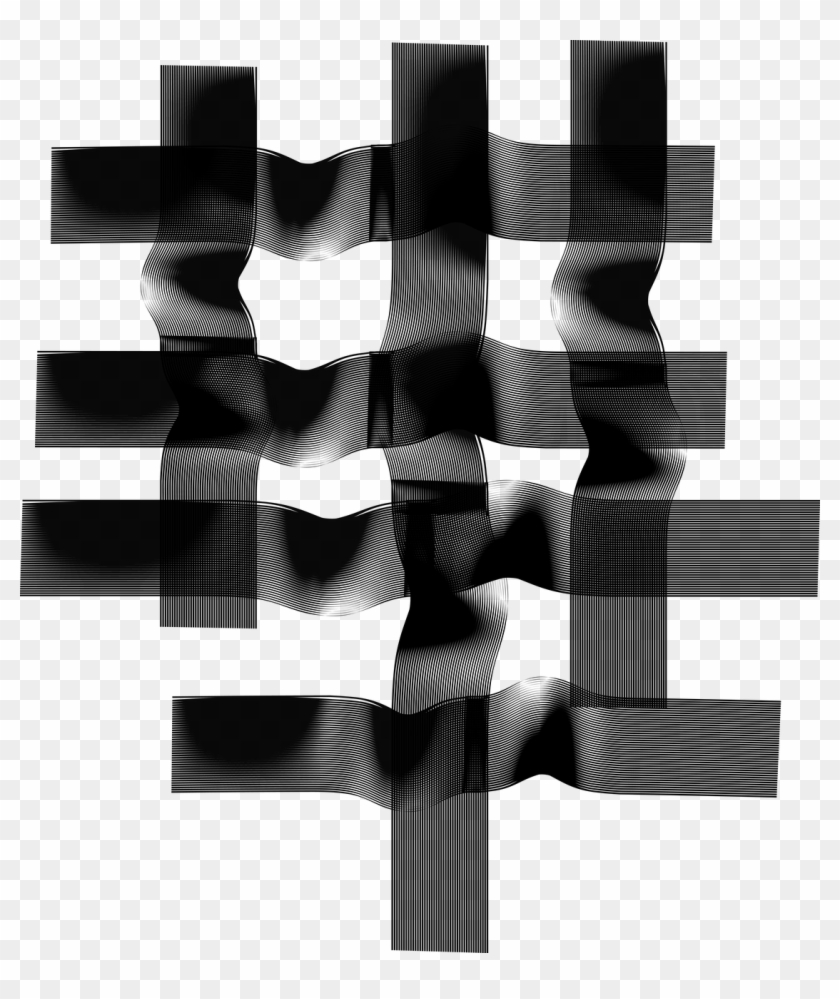Geometry,square,black And Design - Cuadrados Blanco Y Negro Png Clipart #5894759