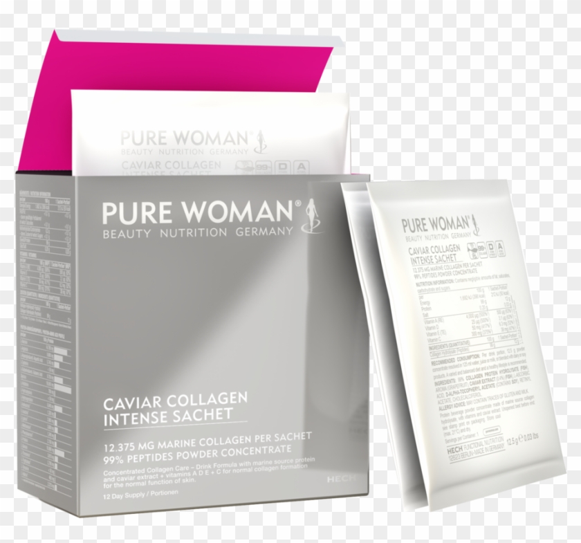 Pure Woman® Caviar Collagen Intense Sachet À 12 X 12,5g - Sachet Collagen Clipart #5895205