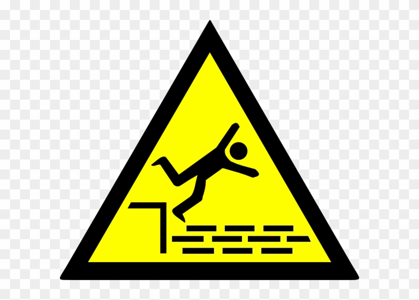 Danger Of Falling Sign Clipart #5895228