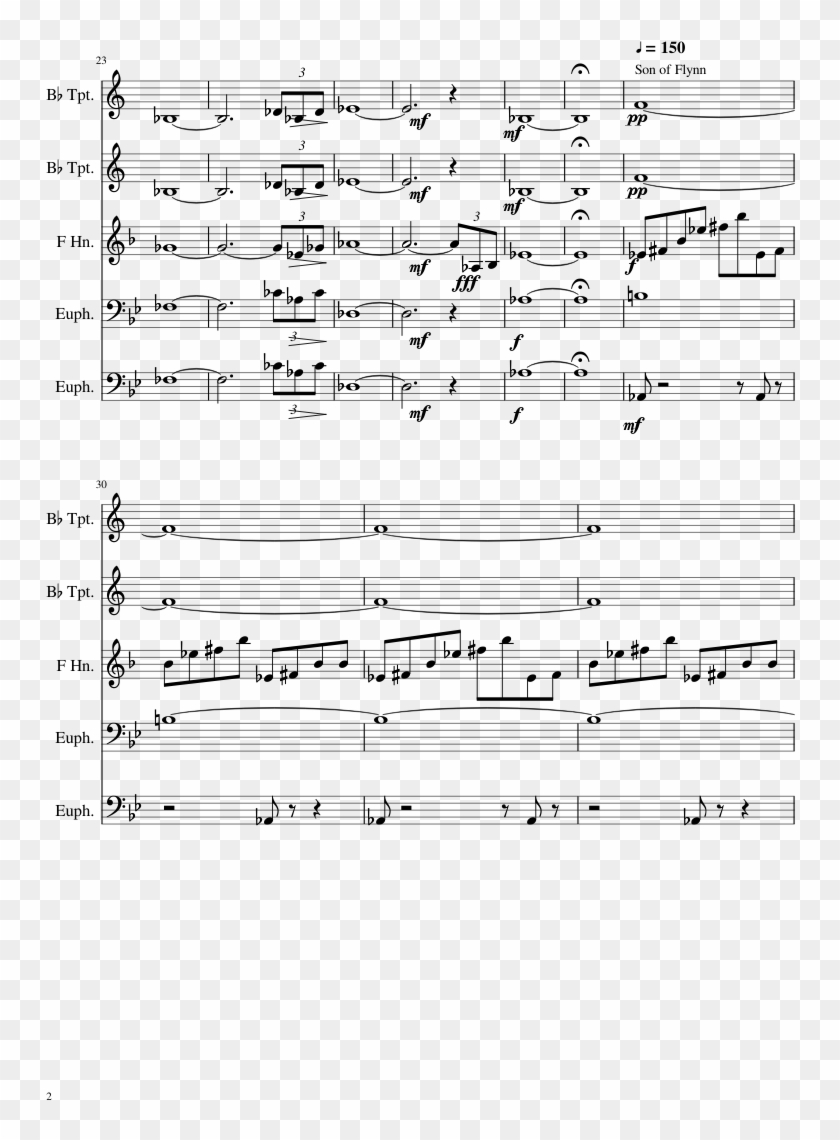 Tron Legacy - Sheet Music Clipart