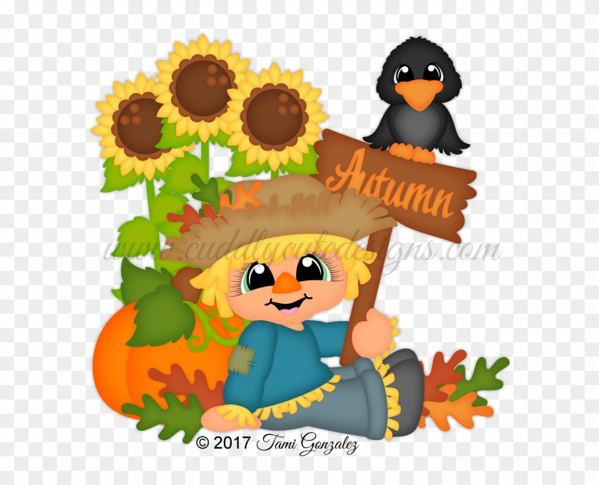 Scarecrow Transparent Autumn - Cute Scarecrow Cartoon Clipart #5895389